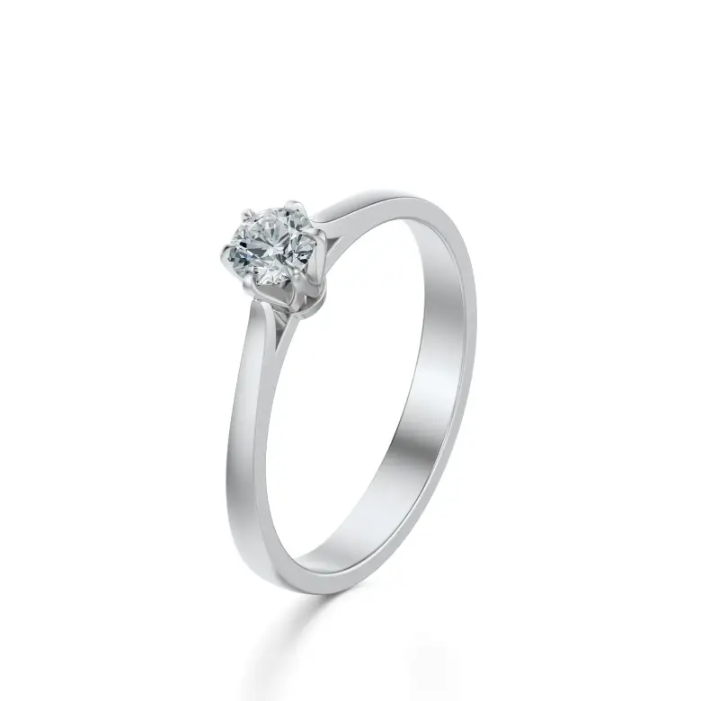 Pierścionek zaręczynowy z brylantem